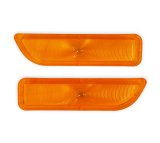 Brothers Trucks Parking Light Lenses 07-140 Lens, OE Style, Driver or Passenger Front, Acrylic, Amber, GMC, Pair thumbnail 2