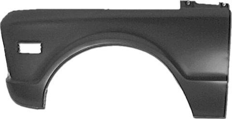 Brothers Trucks Fenders A1006-68 Fenders, Front Outer, Left, Steel, Black, GMC, Each