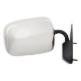 Brothers Trucks GMT400 Below Eyeline Mirrors 04-386 Side Mirror, OE Replacement, Right, Passenger Side, Manual, Stainless Steel, Chevrolet, GMC, Each thumbnail 5