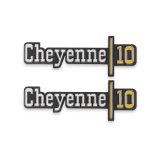 Brothers Trucks Emblems 04-537 Emblem, 1973-1974 C/K Cheyenne10 Fndr Emblm Pair thumbnail 1