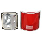 Brothers Trucks Tail Lamps 07-110 Tailight Asemblies, OEM Replacement, Right, Plastic, Red, Chevy, GMC, Each thumbnail 3