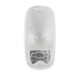 Brothers Trucks Taillight Lenses 07-136 Tailight Components, OE Style, Rear Left or Right, Acrylic, Clear, Bowtie Logo, Chevy, Each thumbnail 1