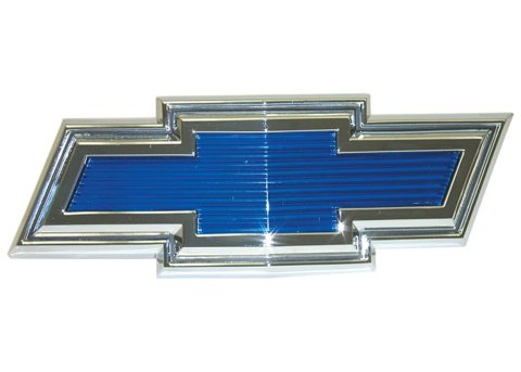 Brothers Trucks Emblems FHE6970 Emblems, Diecast, Blue/Chrome, Bowtie, Hood Position, Chevrolet, Each