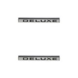 Brothers Trucks Emblems 04-590 Emblems, Fender, Chrome/Black, Deluxe Logo, Chevy, GMC, Pair thumbnail 5