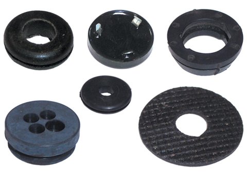 Brothers Trucks Firewall Grommets FGC0066 Grommets, Round, Rubber, Chevrolet, GMC, Kit