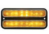 Brothers Trucks Side Marker Light Assemblies SMLD72A Assemblies, LED Lens Style, Rectangular, Amber Lens, Left or Right Side, Chevrolet, GMC, Each thumbnail 2