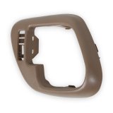 Brothers Trucks GMT400 Inside Door Handle Bezels 05-138 Interior Bezel, Brown, Plastic, Left, Driver Side, Front, With Power Lock Hole, Each thumbnail 3