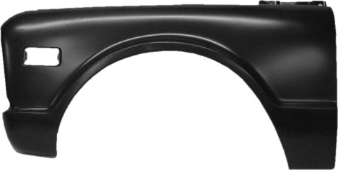 Brothers Trucks Fenders A1008-69 Fenders, Front Outer, Left, Steel, Black, Chevrolet, Each