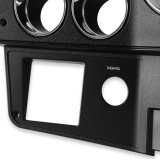 Brothers Trucks Instrument Bezels 05-218 Gauge Bezels, Black and Chrome, Fits Models Equipped with Air Conditioning, Chevrolet, GMC, Each thumbnail 2
