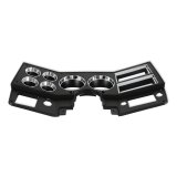 Brothers Trucks Instrument Bezels 05-218 Gauge Bezels, Black and Chrome, Fits Models Equipped with Air Conditioning, Chevrolet, GMC, Each thumbnail 7