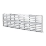 Brothers Trucks Grilles 04-176 Grille, Front Main Grille, Silver, Mounting Provision for Bowtie, Fits Models With Single Headlights. No Grille Molding. Plastic, Chevy, Each thumbnail 3