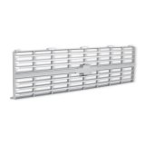 Brothers Trucks Grilles 04-176 Grille, Front Main Grille, Silver, Mounting Provision for Bowtie, Fits Models With Single Headlights. No Grille Molding. Plastic, Chevy, Each thumbnail 4