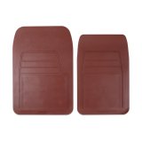 Brothers Trucks Floor Mats 05-200MN Mats, Classic Truck, Front Seat, PVC Rubber, Maroon, Chevy, GMC, Pair thumbnail 4
