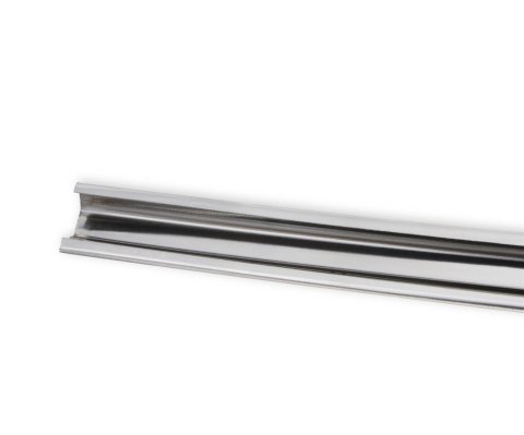 Brothers Trucks Grille Moldings 06-110 Moldings, Lower Position, Aluminum, Clearcoat, Clips, Chevrolet, GMC, Each