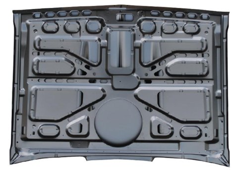 Brothers Trucks Hoods COWL87F Hoods, Cowl Induction Style, Bolt-on, Steel, EDP Coated, 4.00 in. Cowl Height, Chevrolet, GMC, Each thumbnail 1