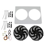 Brothers Trucks Fans, Electric AFS87C2 73-87 CHVY/GMC TRCK AL SHROUD W/FANS-V8 thumbnail 2