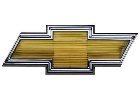 Brothers Trucks Emblems GEB7900 Emblems, Diecast, Chrome/Yellow, Bowtie, Grille Position, Chevrolet, Each