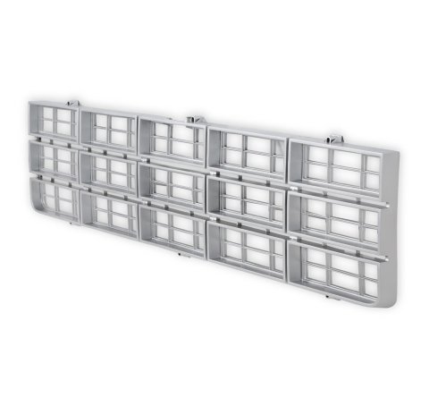 Brothers Trucks Grilles 04-310 and Grille Inserts, Complete Grille Type, Stock Style, Plastic, Silver, Light Argent Insert, Chevrolet, GMC, Each thumbnail 3
