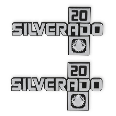 Brothers Trucks Emblems 04-553 Emblem, 1981-88 C/K Silverado 20 Fndr Emblem Pr