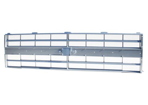 Brothers Trucks Grilles GRO88CD and Grille Inserts, Complete Grille Type, Main Grille Position, Plastic, Silver, Models with Factory Dual Headlights Only, Chevy, GMC, Each
