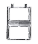 Brothers Trucks Headlight Bezels 04-330 Door, Passenger Side, Models with Quad Headlights, Plastic, Argent/Chrome, Chevy, GMC, Each thumbnail 6