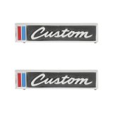 Brothers Trucks Emblems 04-576 Emblems, Black/Blue/Red/Silver, Custom Logo, Door Position, Chevrolet, GMC, Pair thumbnail 1