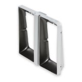 Brothers Trucks Headlight Bezels 04-472 Door, Driver Side, Models with Quad Headlights, Plastic, Dark Gray/Silver, Chevy, GMC, Each thumbnail 4