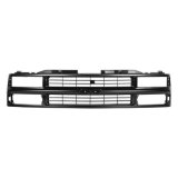 Brothers Trucks Grilles 04-487 Grille, Chevy, Stock Style, Black with Sport Package, Dual Headlights, Each thumbnail 5