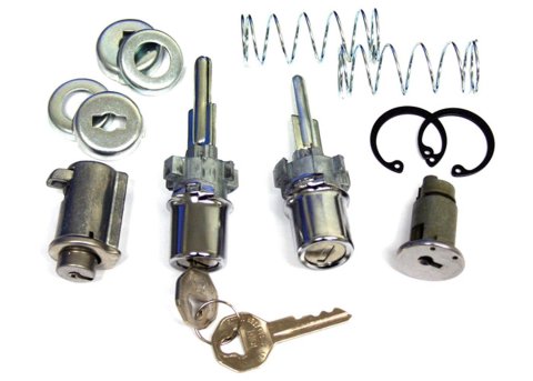 Brothers Trucks Lock Sets JDLGB53 Ignition and Door Sets, Cylinders, Two Keys, Chevrolet, GMC, Set