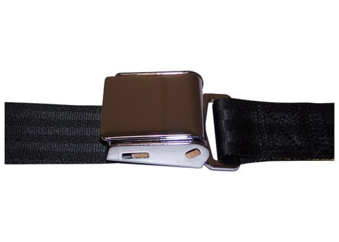 Brothers Trucks Aircraft Seat Belts BELT1ACBLACK Belts, Belts, Lap Belt Type, Non-retractable Style, Black, Chevrolet, GMC, Each