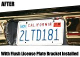 Brothers Trucks Flush License Plate Brackets FLPB787 Mounting Brackets, Brackets, Steel, Black, Chevrolet, GMC, Each thumbnail 1