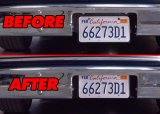 Brothers Trucks Flush License Plate Brackets FLPB787 Mounting Brackets, Brackets, Steel, Black, Chevrolet, GMC, Each thumbnail 2