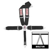 Simpson Camlock 5-Point Harness 29108BK Harness, Complete, Camlock, V-Type, Bolt-In, Roll Bar Mount, Black, Each thumbnail 1