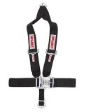 Simpson Camlock 5-Point Harness 29116BK Harness, Complete, Camlock, U-Type Shoulder, Wraparound, Roll Bar Mount, Black, Each thumbnail 2