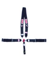 Simpson Camlock 5-Point Harness 29116BK Harness, Complete, Camlock, U-Type Shoulder, Wraparound, Roll Bar Mount, Black, Each thumbnail 3