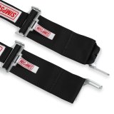 Simpson Latch-Type Shoulder 2-Point Harness 30010BK Racing Harnesses, Harness, Latch and Link, Individual Style, Nylon, 2 in. Wide, Black, SFI 38.1, Bolt-in/Clip-in/Wraparound Design, Each thumbnail 1