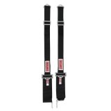 Simpson Latch-Type Shoulder 2-Point Harness 30010BK Racing Harnesses, Harness, Latch and Link, Individual Style, Nylon, 2 in. Wide, Black, SFI 38.1, Bolt-in/Clip-in/Wraparound Design, Each thumbnail 5