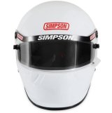 Simpson SA2020 SD1 Series Helmets 7950021 Helmet, 2020, Full Face, White, Gloss Finish, Snell SA2020, Medium, Each thumbnail 5