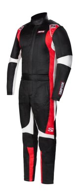 Simpson Supercoil Racing Suits SC02401 Driving Suit, Supercoil, One-piece, Double Layer, Nomex, Black/White/Red, SFI 3.2A/5, Men's X-Large, Each thumbnail 3