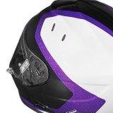Simpson Ghost Bandit Limited Edition Royal Series Helmets GBDROYMD Helmet, Bandit, Edition, Royal, Full Face, Polyester Liner, While/Black/Purple, Clear Visor, Medium, Each thumbnail 3