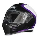 Simpson Ghost Bandit Limited Edition Royal Series Helmets GBDROYMD Helmet, Bandit, Edition, Royal, Full Face, Polyester Liner, While/Black/Purple, Clear Visor, Medium, Each thumbnail 4