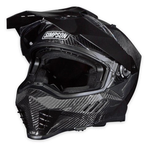 Simpson Xcursion Bandit Helmets XBCXL Helmets, Bandit, Full Face, Gloss Carbon Fiber, DOT/ECE-Approved, X-Large, Each