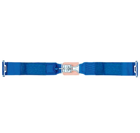 Simpson Latch & Link Lap Belts 2-Point Harness 29000BL Harness, Belt, Latch, Clip-In, Floor Mount, Blue, Each