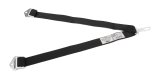 Simpson Latch-Type Dual Anti-Submarine Belts 2-Point Harness 31014BK Harness, Submarine Belts, Dual, Latch, Bolt-In, Floor Mount, Black, Each thumbnail 2