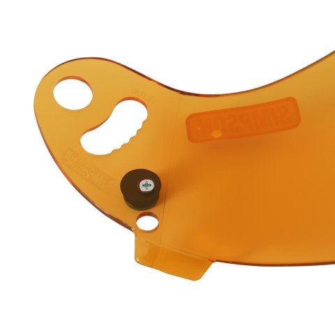 Simpson Replacement Helmet Shields 84304A Shield, Amber, Carbon Devil Ray, Devil Ray Composite, Each