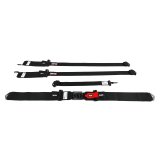 Simpson Latch & Link 5-Point Harness 29063BKH1X Harness, Complete, Latch, Individual-Type, Bolt-In, Roll-Bar Mount, Black, Each thumbnail 1