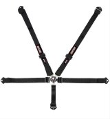 Simpson Camlock 5-Point Harness 29400BKR1X Racing Harnesses, Camlock, SFI 16.1, 5-Point, Complete Harness, Black, Pull Down Adjustment, Polyester, Each thumbnail 1
