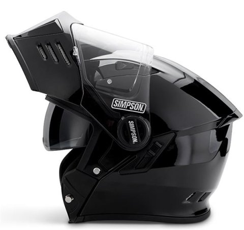 Simpson MOD Bandit Series Helmets M59XX3 Helmet, MOD, Full Face, Black, Nylon Liner, DOT/ECE Certified, 2X-Large, Each