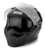 Simpson MOD Bandit Series Helmets M59XX3 Helmet, MOD, Full Face, Black, Nylon Liner, DOT/ECE Certified, 2X-Large, Each thumbnail 5