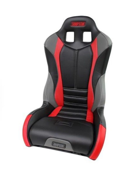 Simpson Racing Powersports Seats H107-306 Seats, Pro Sport "Honda Talon" Black and Red Suspension Seat